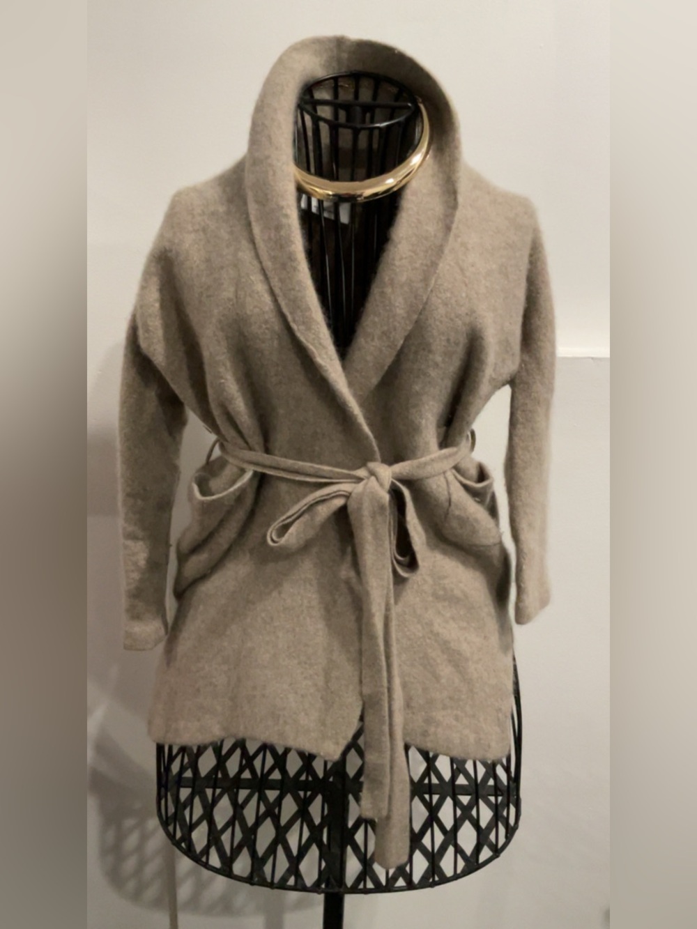 Belted  Wrap Cardigan 💯 cashmere